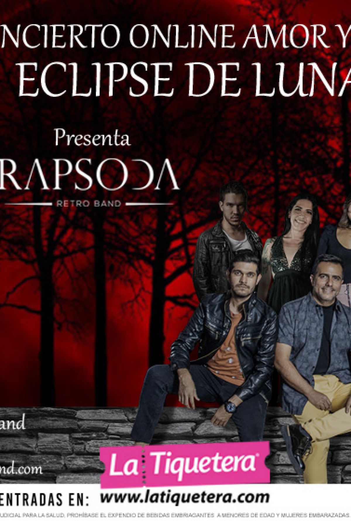 Concierto Amor y Amistad "Eclipse de Luna" con Rapsoda Retro Band