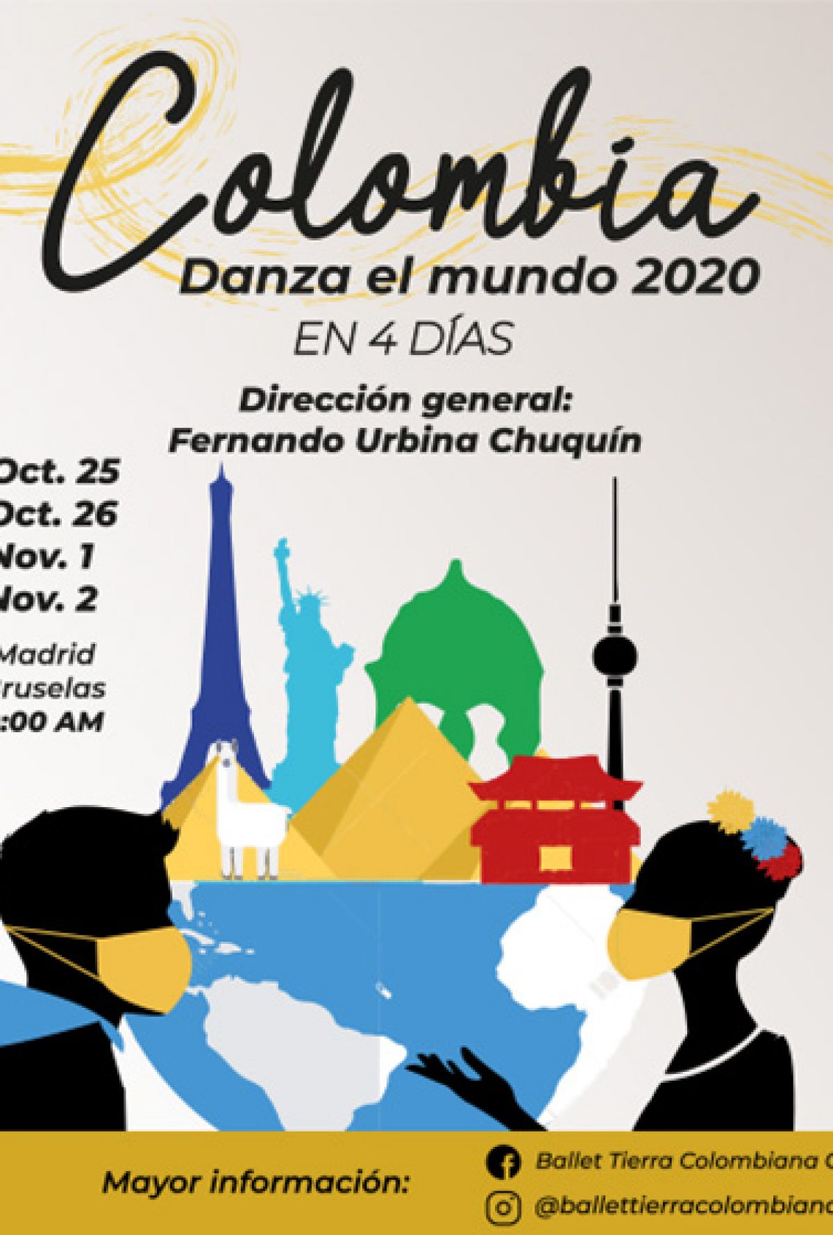 COLOMBIA DANZA EL MUNDO 2020 EN 4 DÍAS
