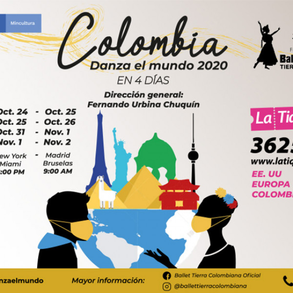 COLOMBIA DANZA EL MUNDO 2020 EN 4 DÍAS