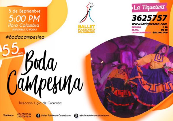 El Ballet Folklórico Colombiano presenta su función Boda campesina