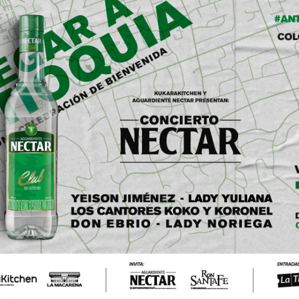 CONCIERTO AGUARDIENTE NÉCTAR Y RON SANTAFÉ