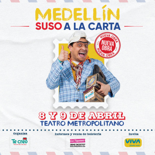 SUSO A LA CARTA EN MEDELLÍN