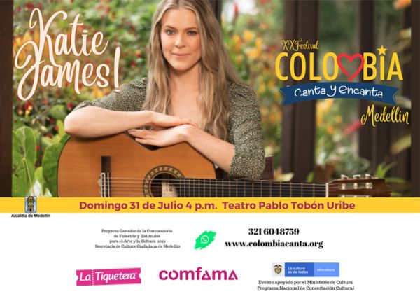 KATIE JAMES EN EL FESTIVAL COLOMBIA CANTA
