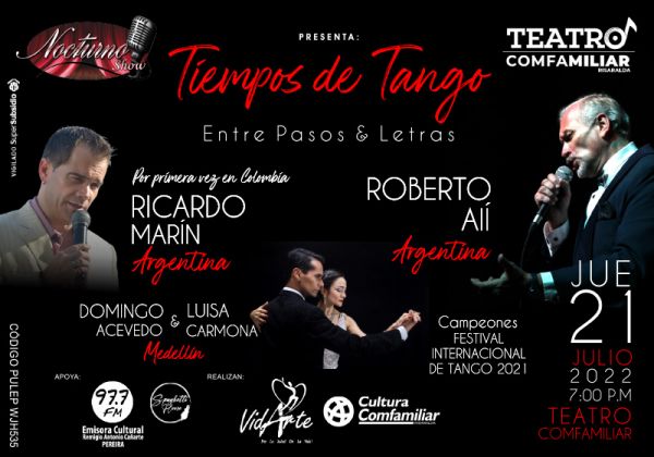 Nocturno Show Presenta: <br>TIEMPOS DE TANGO