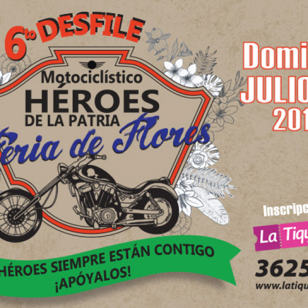 VI Desfile de Motos Clásicas y Antiguas<br> Por nuestros Héroes de la Patria