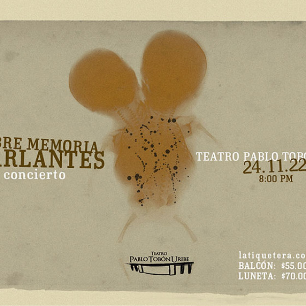 Concierto Hombre Memoria y Parlantes