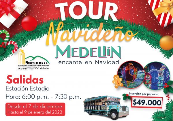 TOUR NAVIDEÑO ALUMBRADOS MEDELLIN