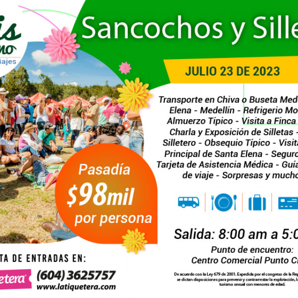 SANCOCHOS Y SILLETAS 2023