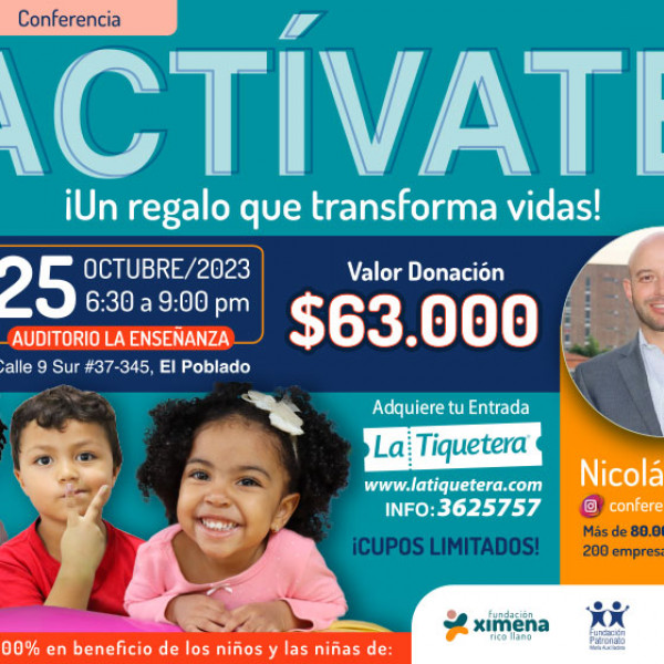 Conferencia Actívate con Nicolás Mejía