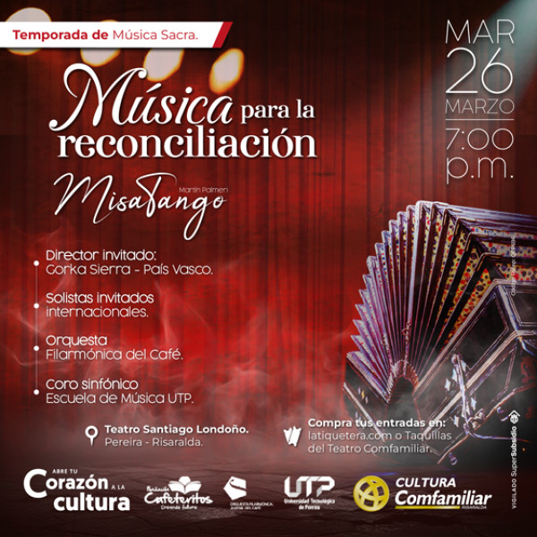 CONCIERTO SEMANA SANTA: MÚSICA PARA LA RECONCILIACIÓN