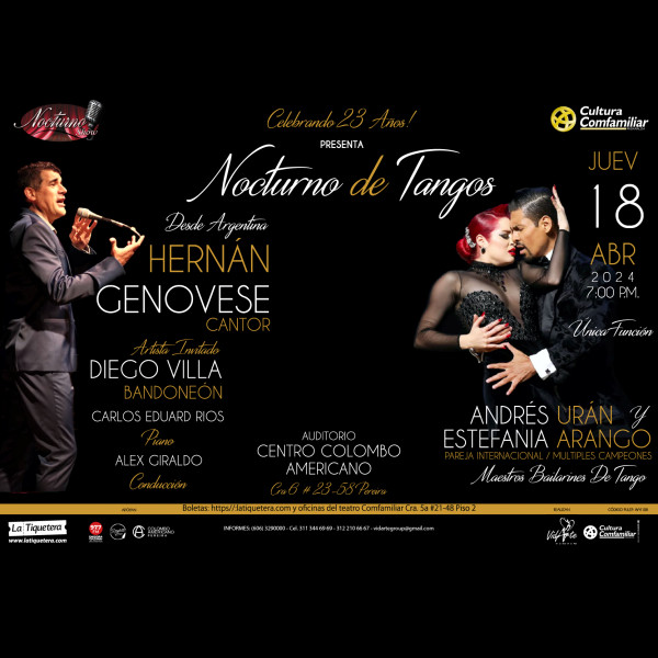 NOCTURNO DE TANGOS / 23 AÑOS