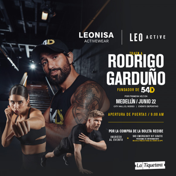 Leonisa Activewear y Leo Active traen a Rodrigo Garduño, fundador de 54D a Medellín