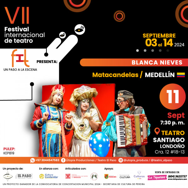 Blanca Nieves / VII Festival Internacional de Teatro, un paso a la escena