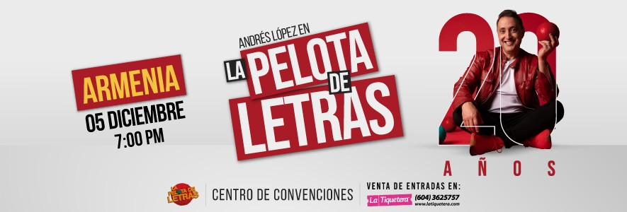 Andrés López en la Pelota de Letras 20 Años - Armenia