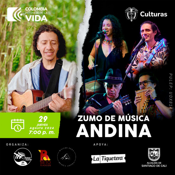 ZUMO DE MÚSICA ANDINA   con Beto Riascos & Mallku Peña