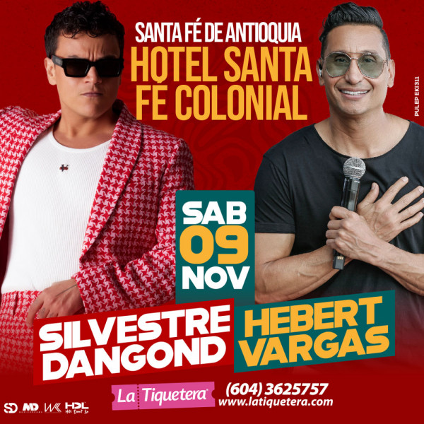 Silvestre Dangond y Hebert Vargas en concierto - Santa Fé de Antioquia