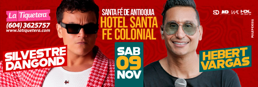 Silvestre Dangond y Hebert Vargas en concierto - Santa Fé de Antioquia