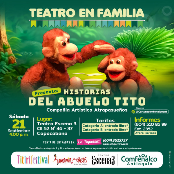 Teatro en Familia: Historias del abuelo Tito. Grupo: Atrapasueños