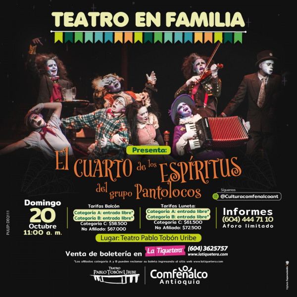  Teatro en familia - El cuarto de los espíritus del grupo Pantolocos