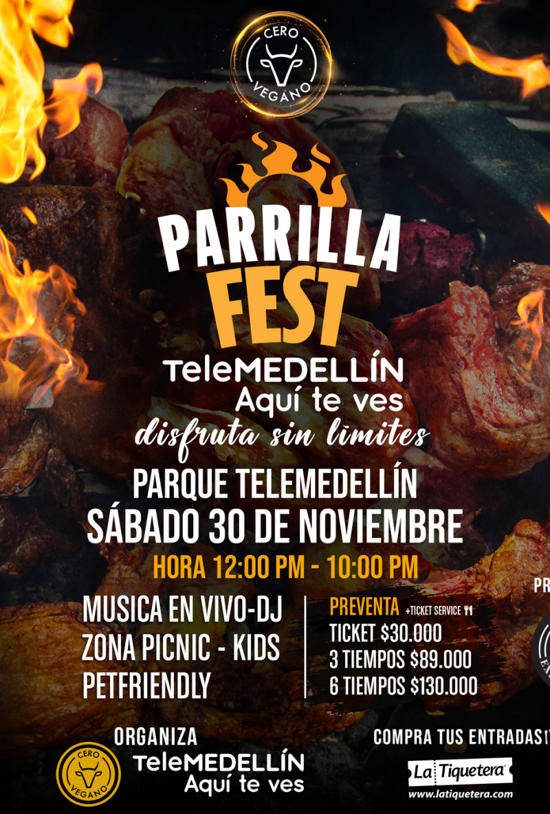 Parrilla Fest Telemedellín by Cero Vegano