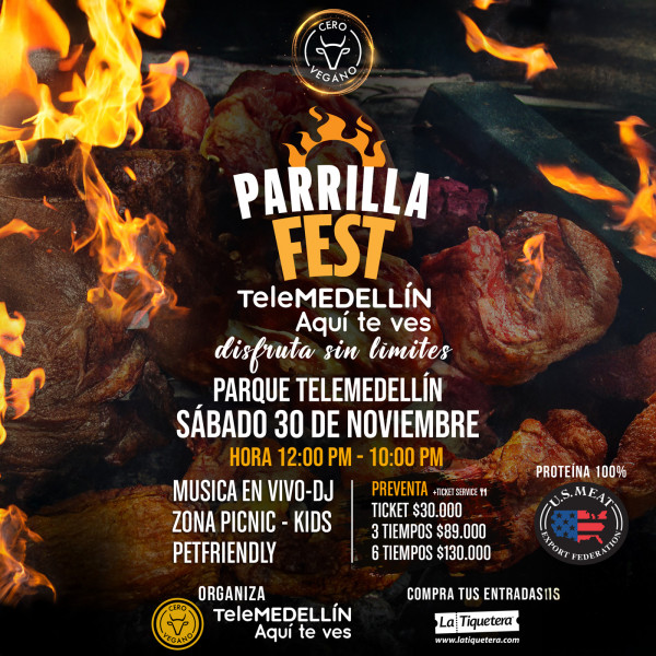 Parrilla Fest Telemedellín by Cero Vegano