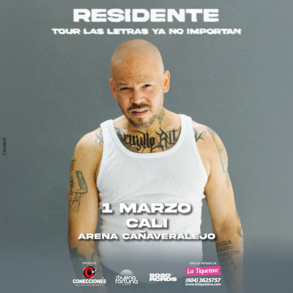 RESIDENTE/ Tour las Letras ya no importan 2025 - <span class="ccccity">Cali</span>