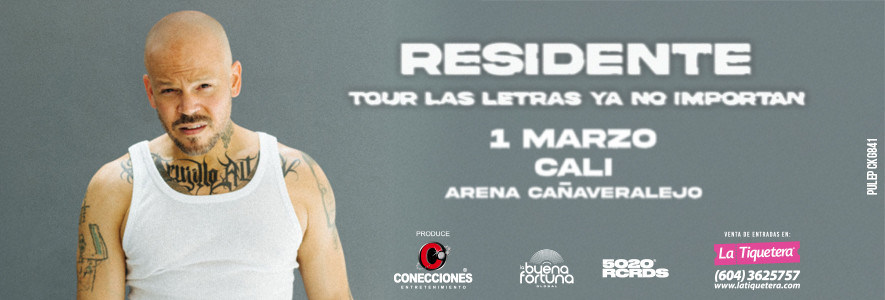 RESIDENTE/ Tour las Letras ya no importan 2025 - <span class="ccccity">Cali</span>