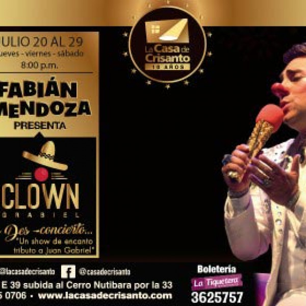 FABIÁN MENDOZA PRESENTA CLOWN GRABIEL EN DES-CONCIERTO