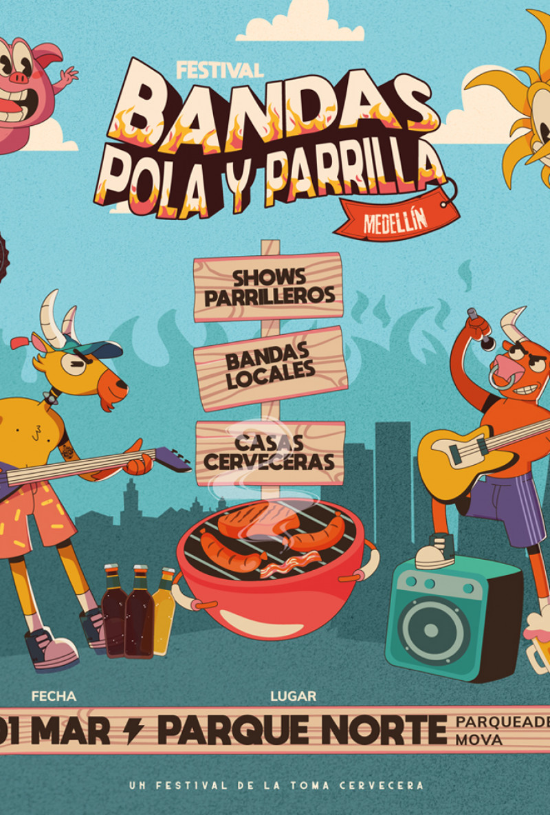 Bandas Pola y Parrilla Medellín 2025