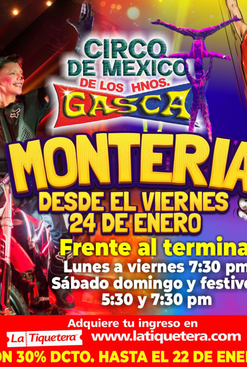 Circo de México de los hermanos Gasca en Montería 