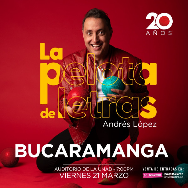 Andrés López en la Pelota de Letras 20 Años - Bucaramanga