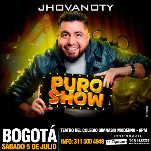 "Puro Show" de Jhovanoty en Bogotá 