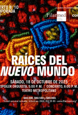 Concierto de Temporada No.10: Raíces del nuevo mundo