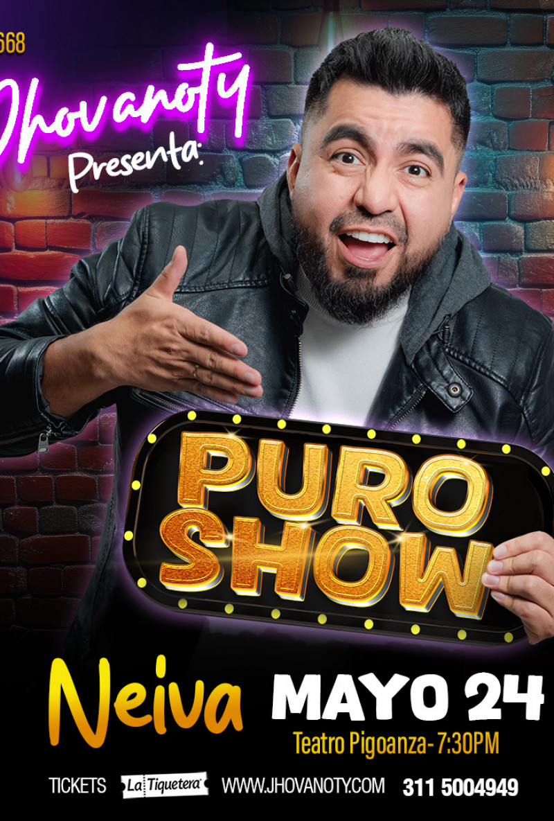 "Puro Show" de Jhovanoty en Neiva