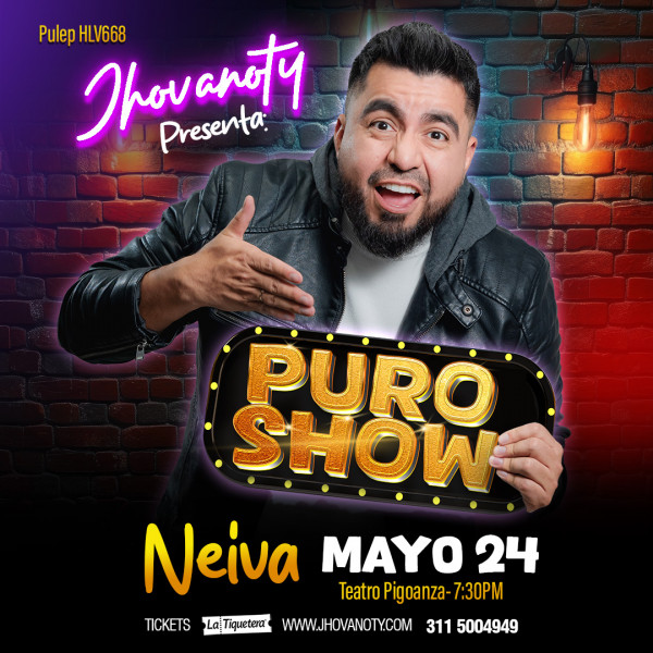 "Puro Show" de Jhovanoty en Neiva