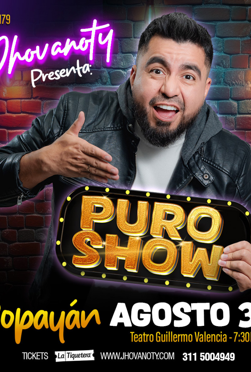"Puro Show" de Jhovanoty en Popayán