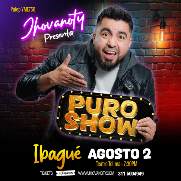 "Puro Show" de Jhovanoty en Ibagué 