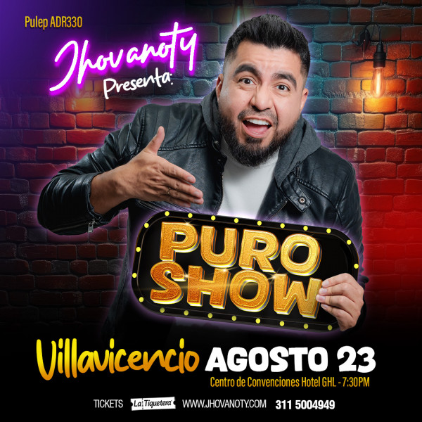 "Puro Show" de Jhovanoty en Villavicencio