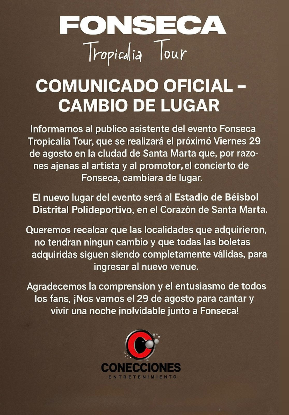 Flyer del evento