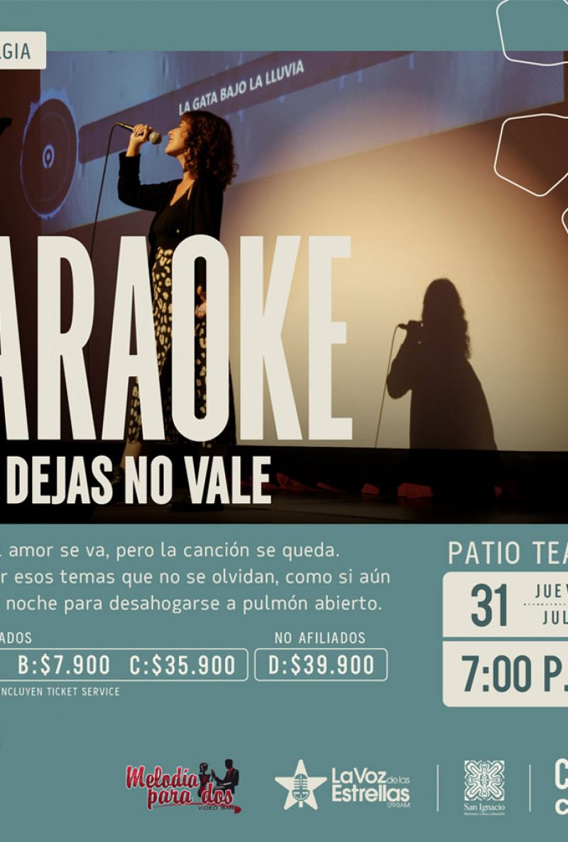 Karaoke Si me dejas no vale