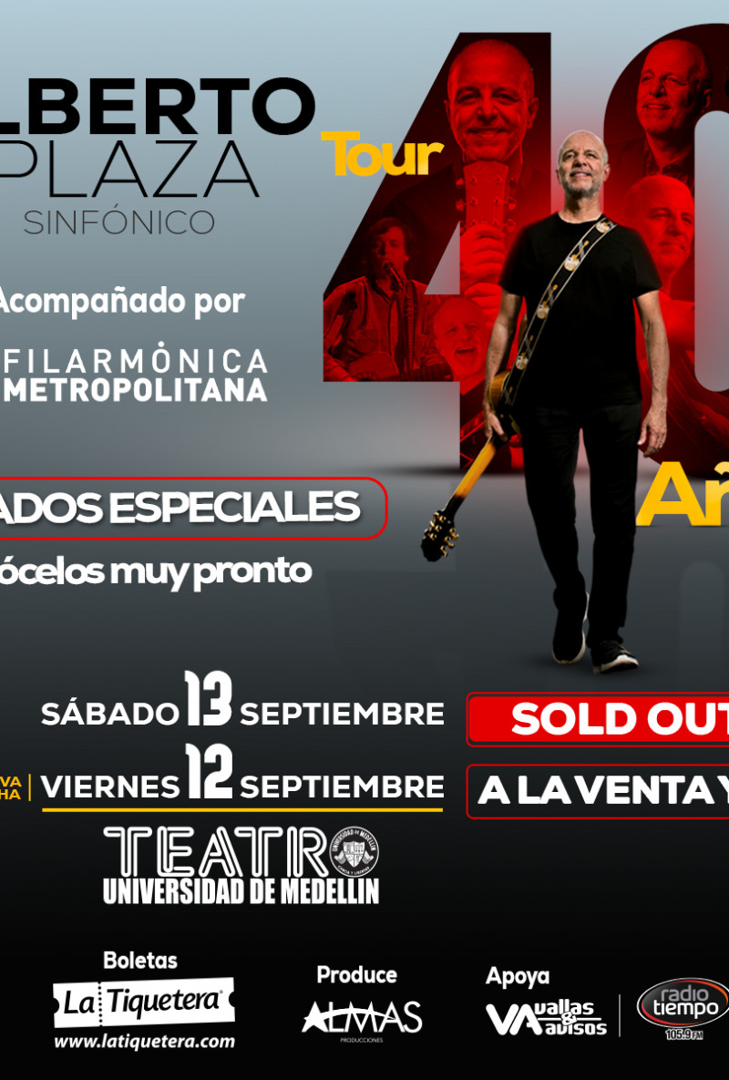 Alberto Plaza Tour 40 años - Medellín