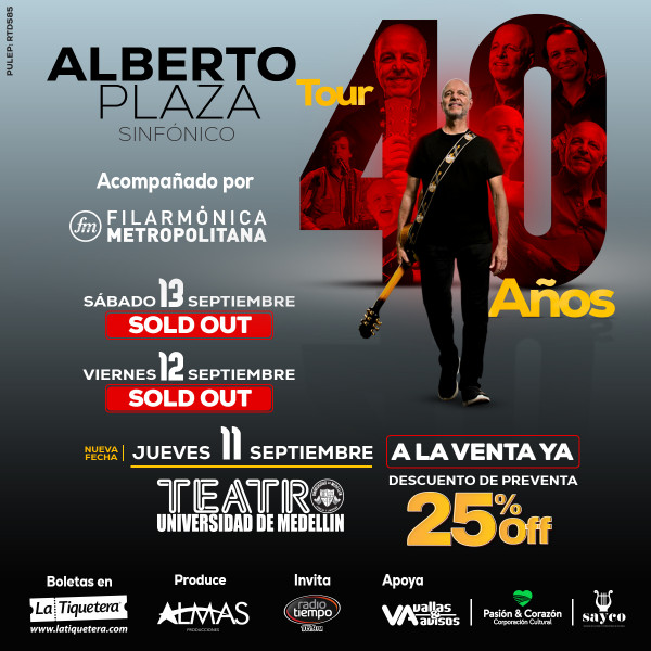 Alberto Plaza Tour 40 años - Medellín