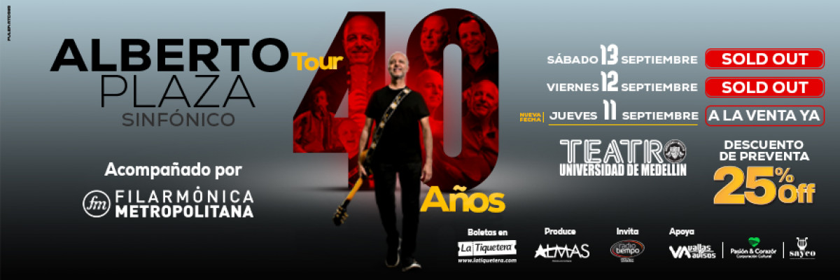 Alberto Plaza Tour 40 años - Medellín