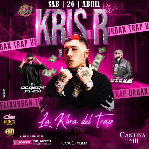 Llega la kabra del Trap Kris R - Ibagué