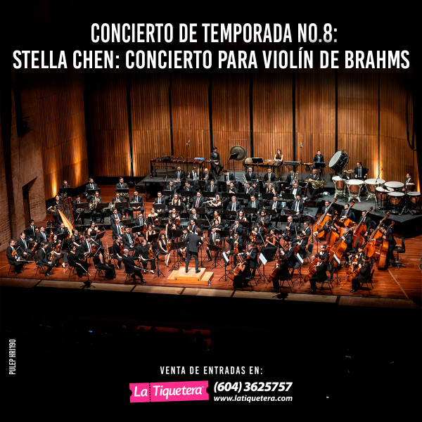 Concierto de Temporada No.8: Stella Chen: Concierto para violín de Brahms (Bancolombia)