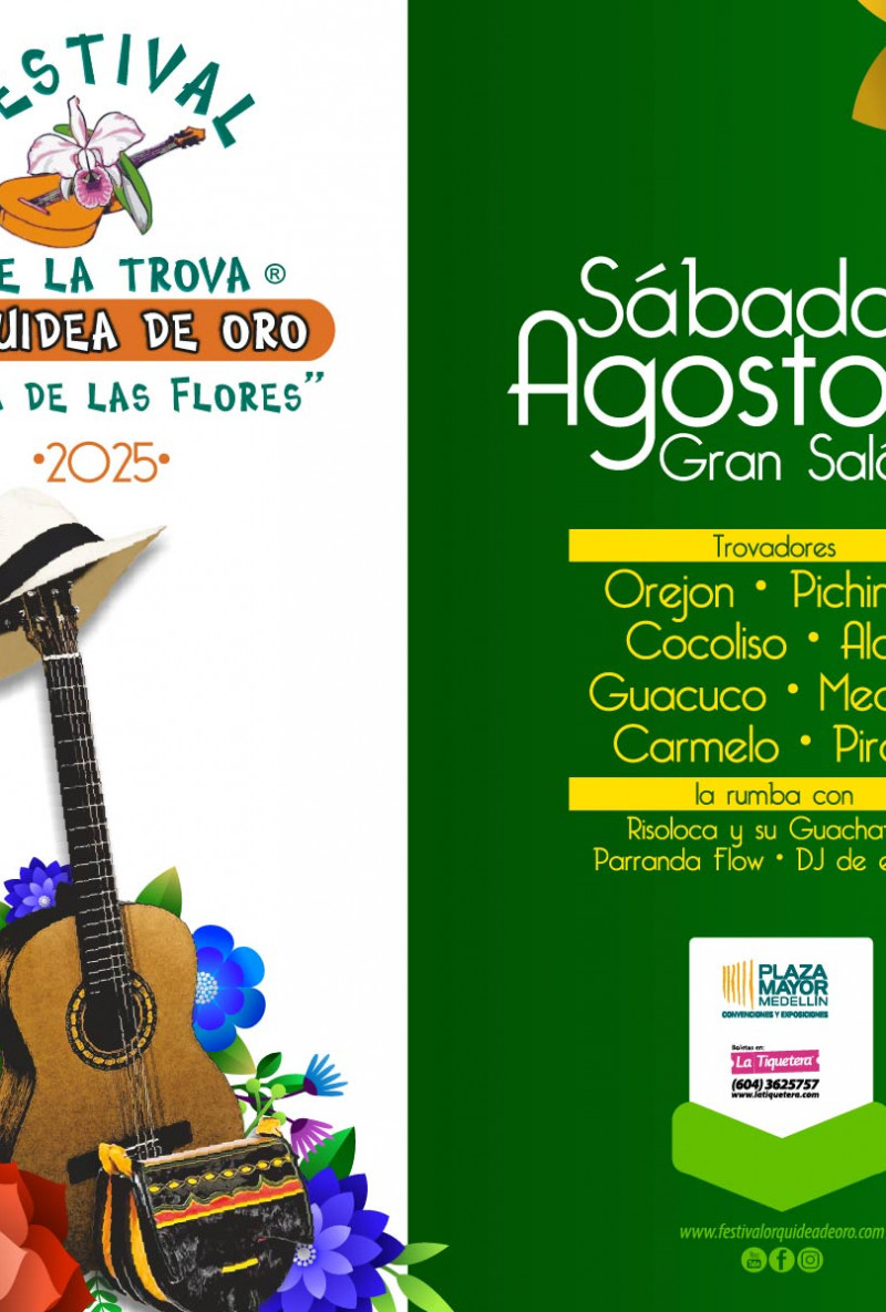 Festival de la trova "Orquídea de oro" 2025 - Medellín