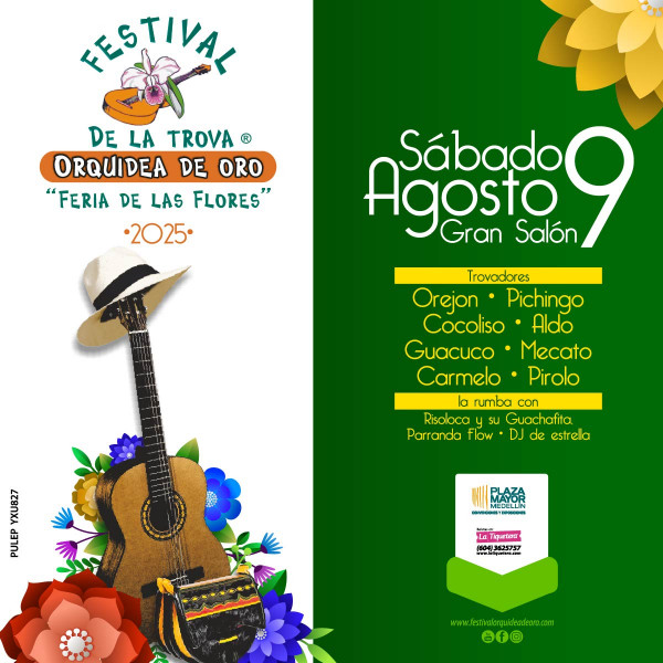 Festival de la trova "Orquídea de oro" 2025 - Medellín