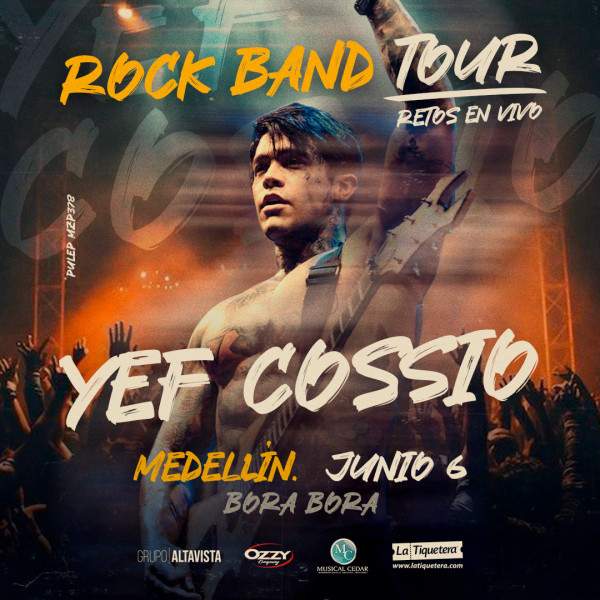 Rock Band Tour Yef Cossio en Medellín