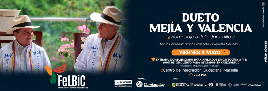 Dueto Mejia y Valencia - homenaje a Julio Jaramillo - Pereira