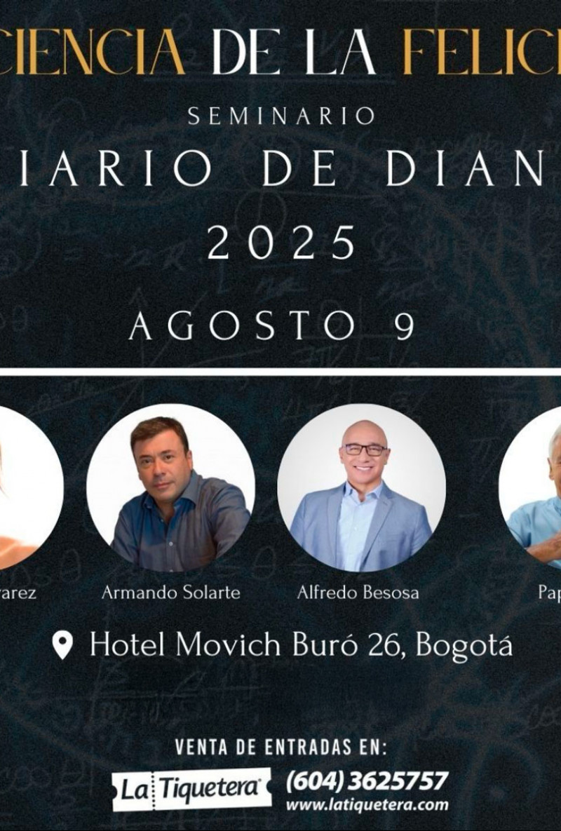 Seminario Diario de Diana 2025 La Ciencia de la Felicidad - Bogotá
